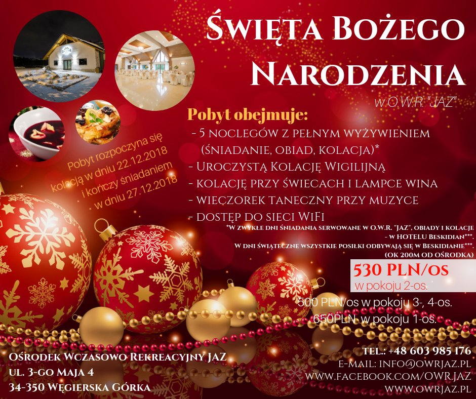 plakat oferty świątecznej